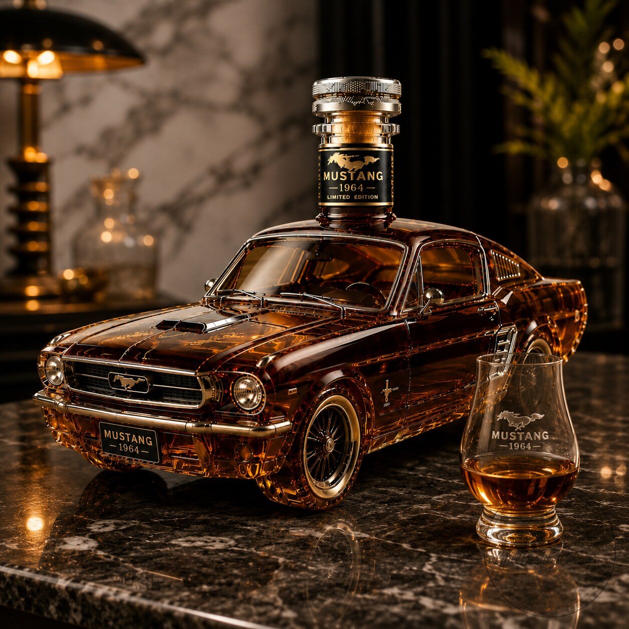 Vintage Car Shaped Whiskey Decanter