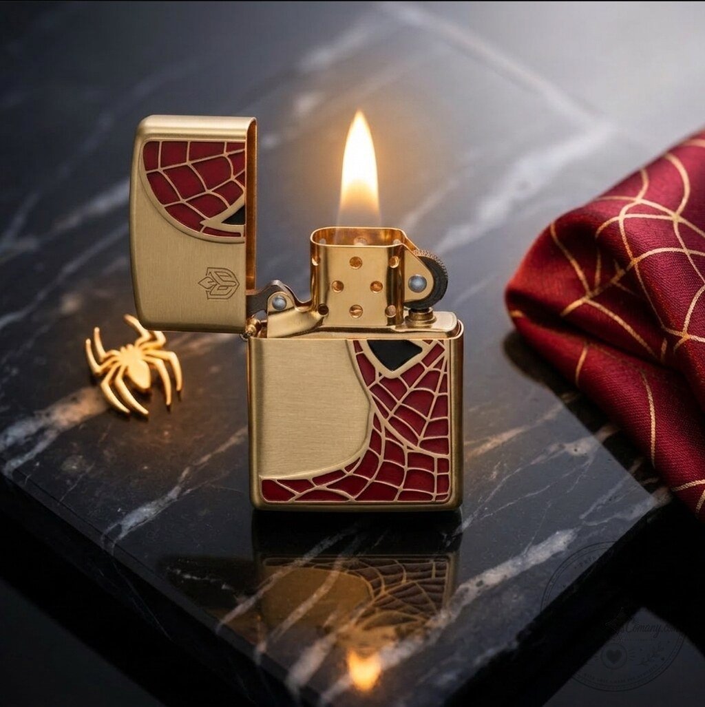 Luxury Spider-Man Brass Metal Lighter 6 Luxury Spider-Man Brass Metal Lighter