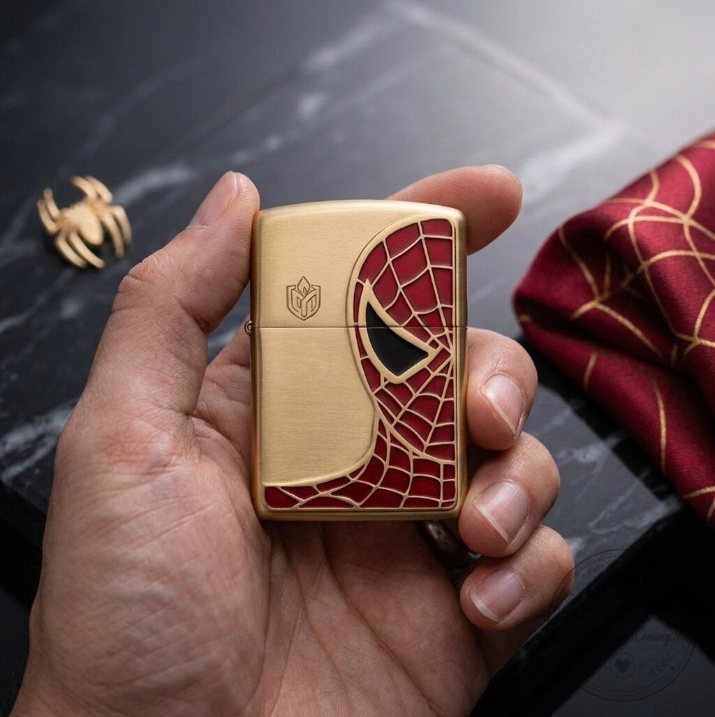 Luxury Spider-Man Brass Metal Lighter 7 Luxury Spider-Man Brass Metal Lighter
