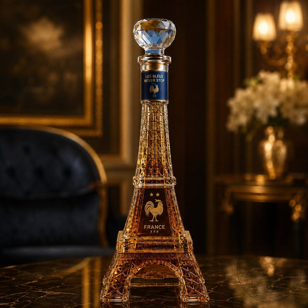 Eiffel Tower Crystal Glass Whiskey Decanter 3 Eiffel Tower Crystal Glass Whiskey Decanter